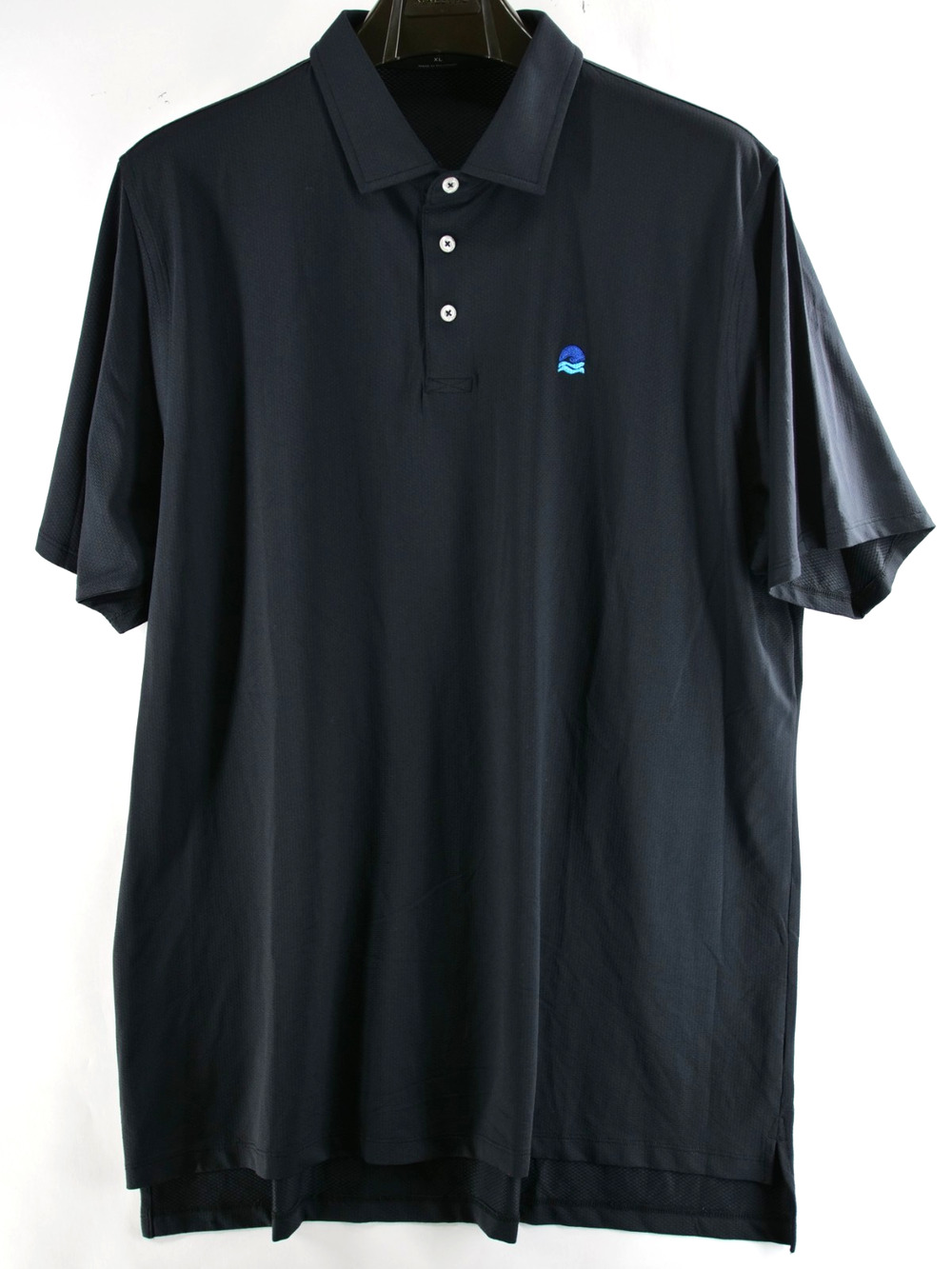 Draddy Sport Golf Black Polo Short Sleeve Shirt Performance Size XL Men